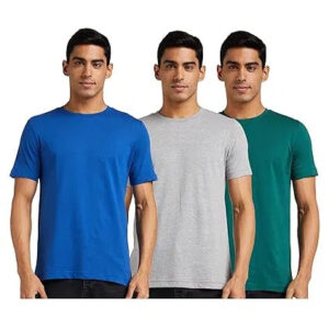 Men’s Cotton Crew Neck T-Shirt Combo – Pack of 3