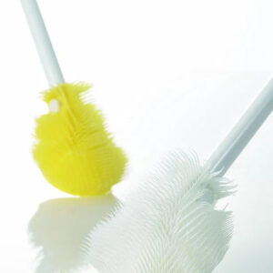Kitchen4U - Premium Silicone Cleaning Brush 31 CM with Elegant Diamond Crystal Design 1 Litre Water Bottle (Pack of two)