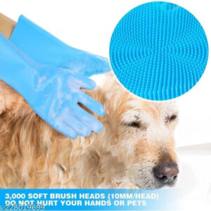 Silicone Cleaning Gloves (Multicolor, Set of 1)